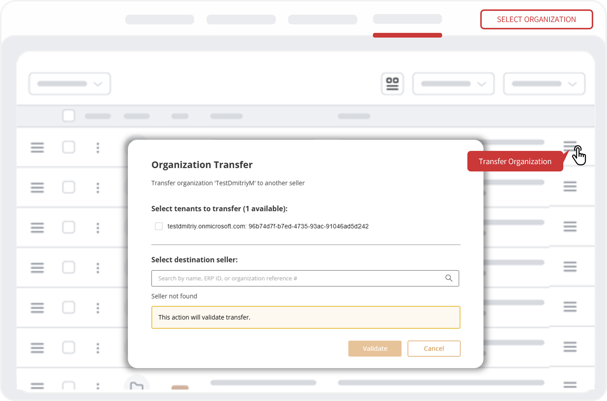 Transfer Organization
