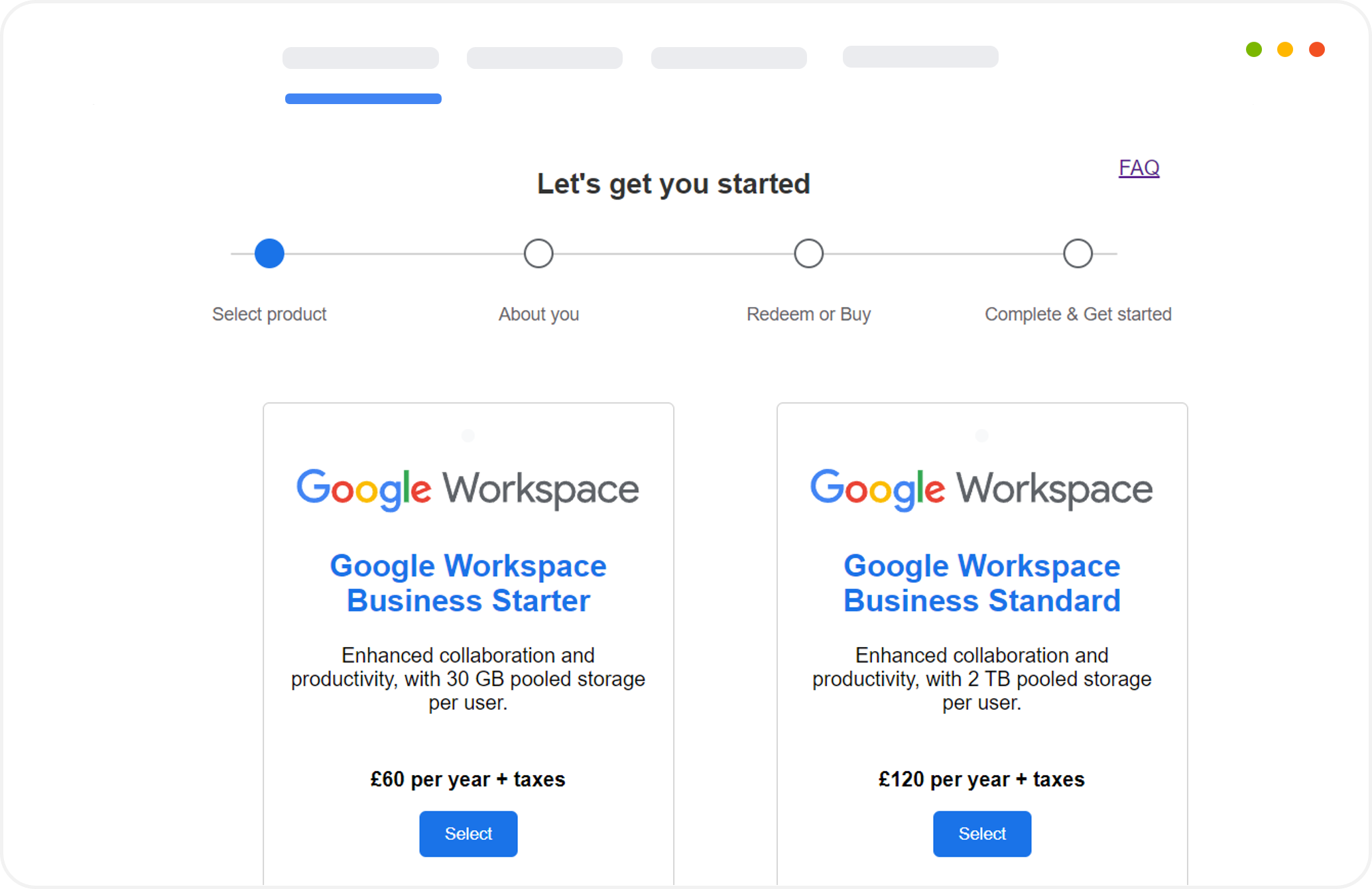 Google Management Portal
